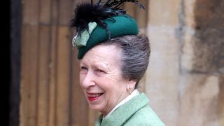 Princess Anne attends the Easter Mattins Service at Windsor Castle on March 31, 2024