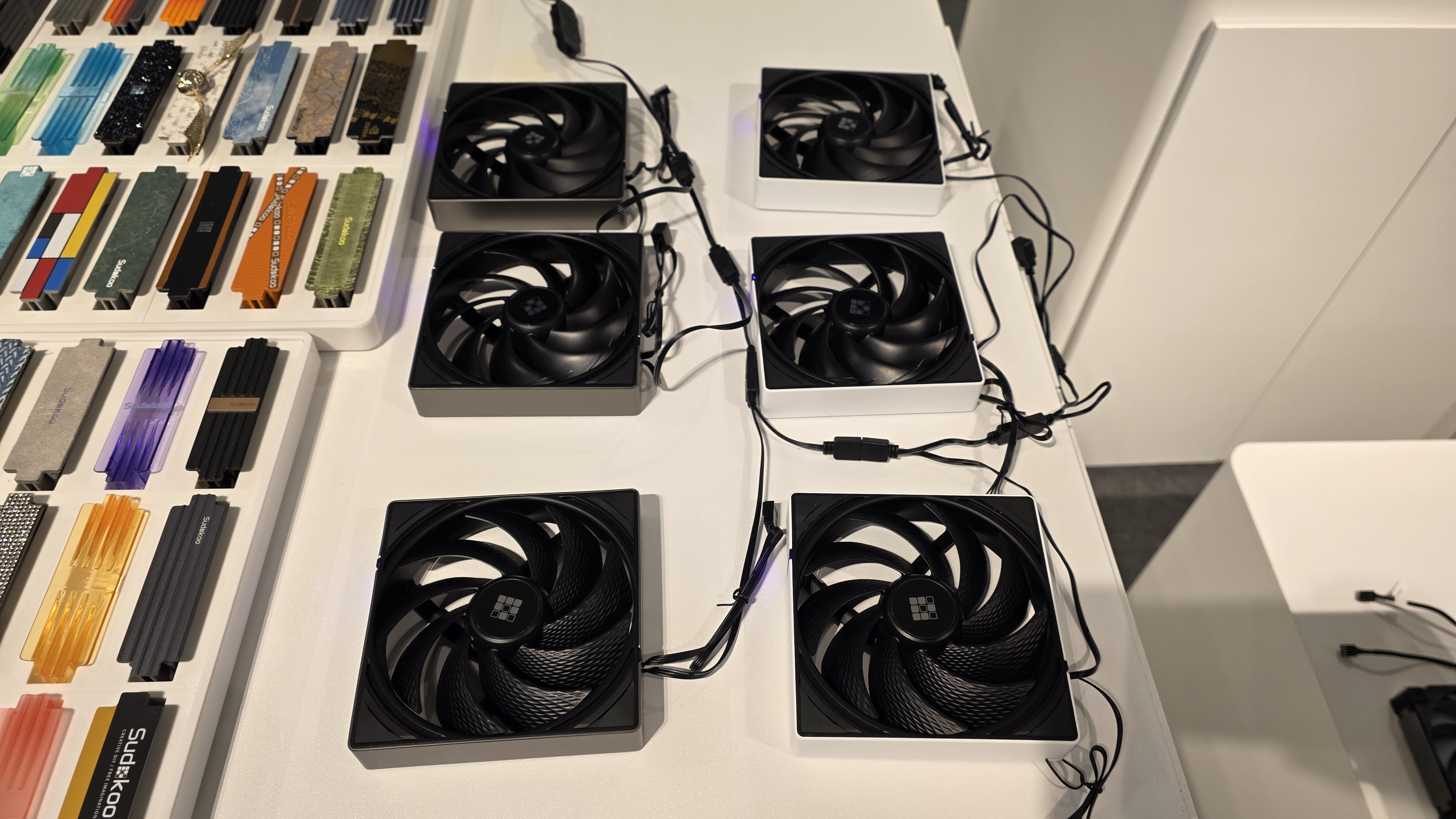 Sudokoo's Mach and Astra fans, plus 3D printed stickers.