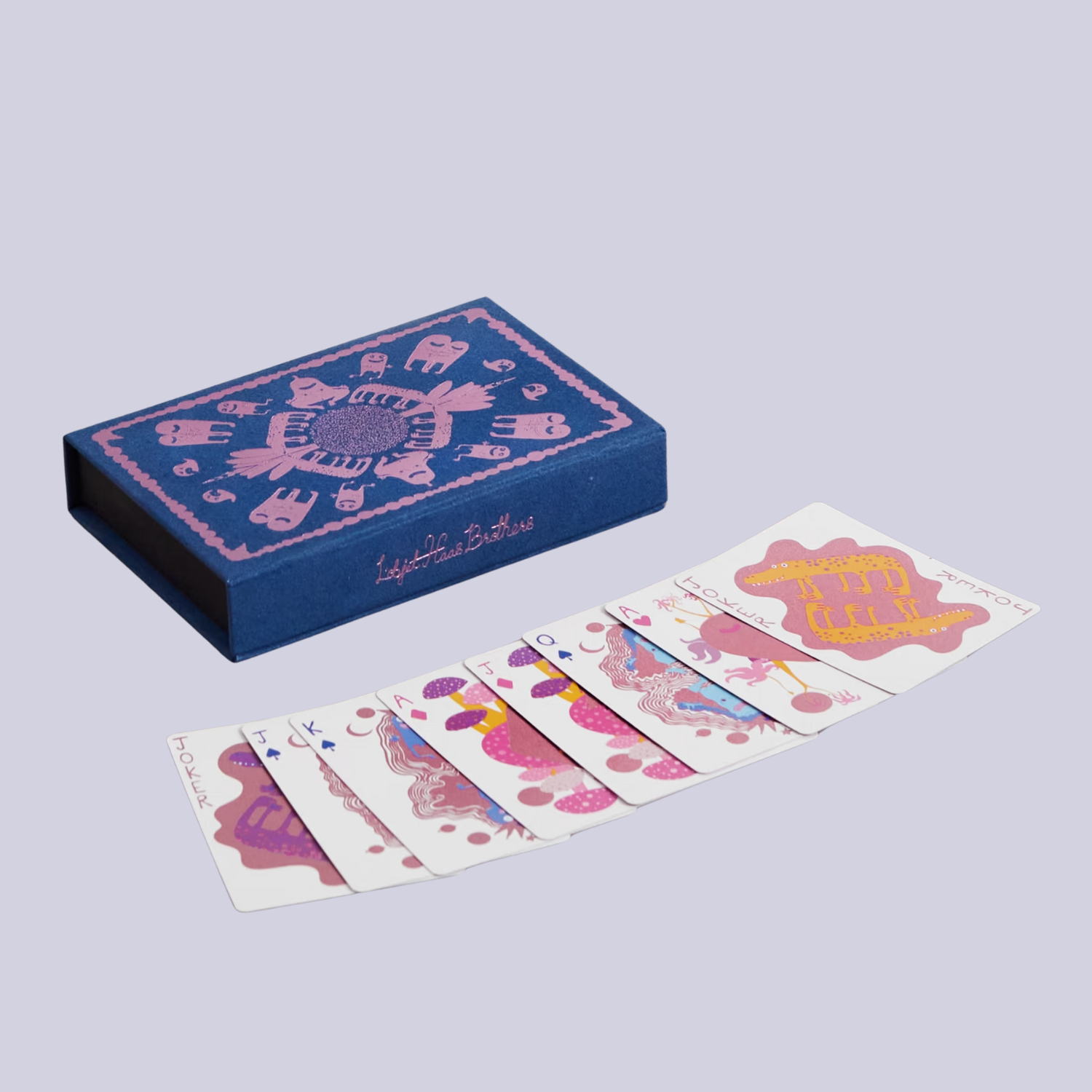 A colorful set of playing cards