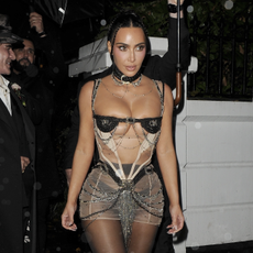 Kim Kardashian marks her birthday with a second afterparty in London, turning heads in a striking white corset. The reality star makes a late-night appearance surrounded by close friends and family.