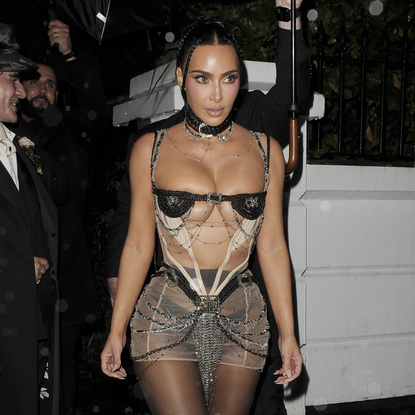 Kim Kardashian marks her birthday with a second afterparty in London, turning heads in a striking white corset. The reality star makes a late-night appearance surrounded by close friends and family.