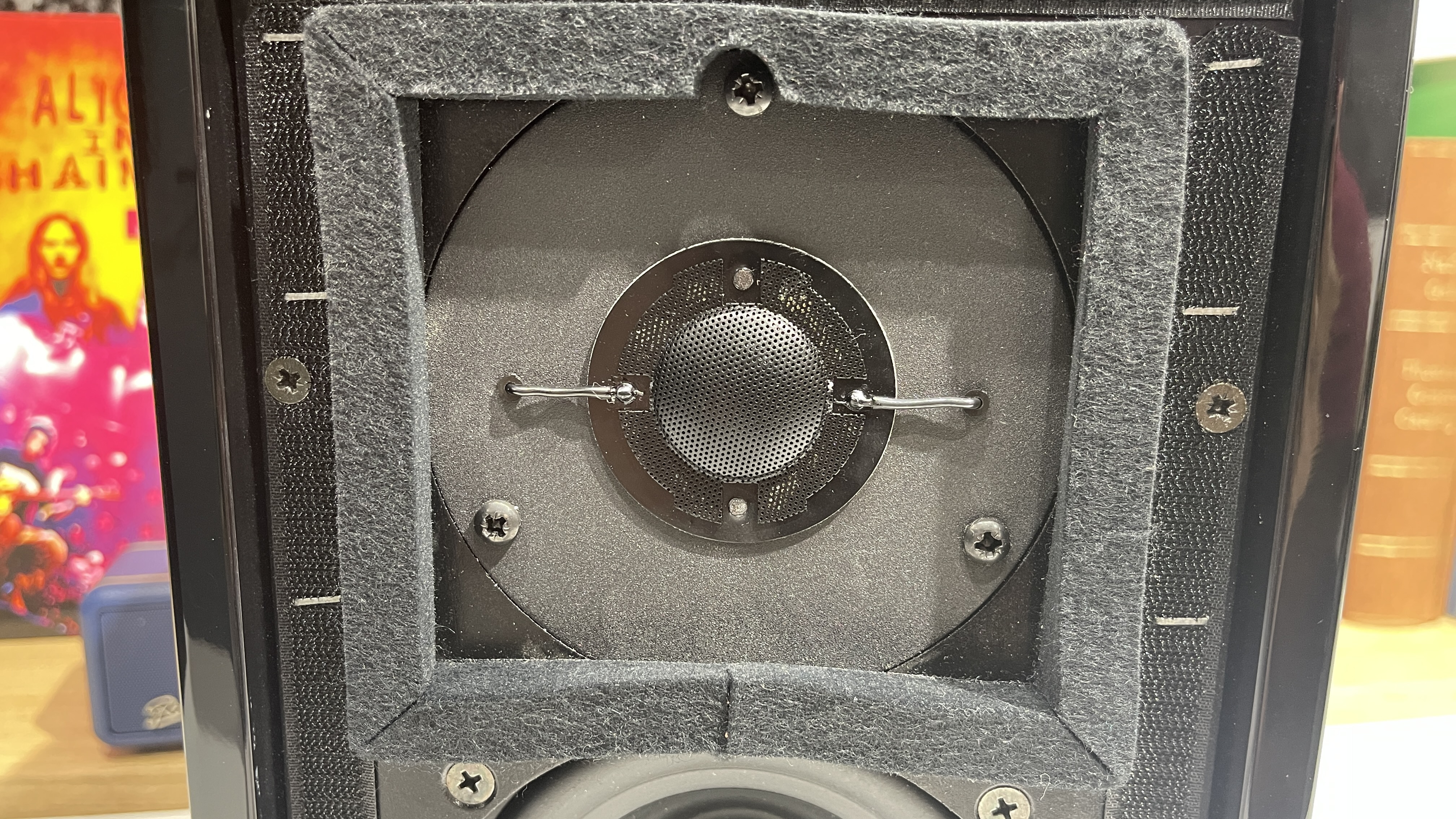 Close up of KEF LS3/5A tweeter