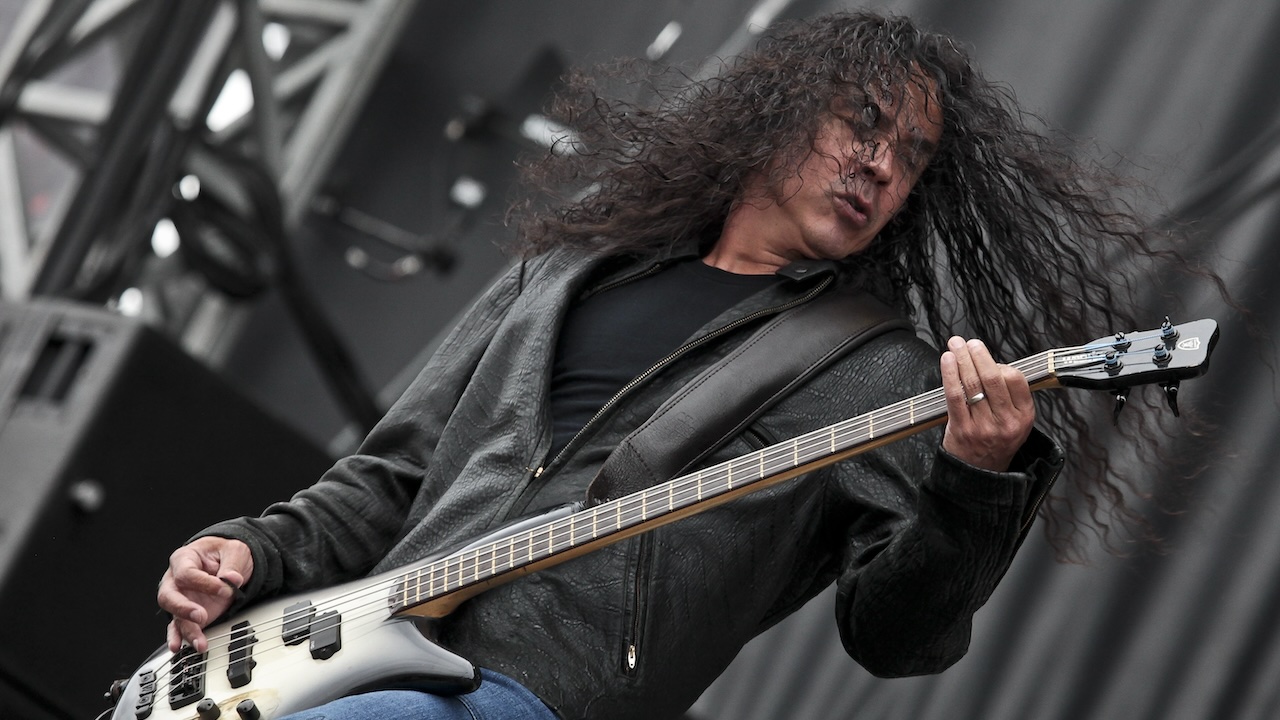 Mike Inez of Alice In Chains performs on stage on Day 3 of Sonisphere Festival on August 1, 2010 in Knebworth, England.