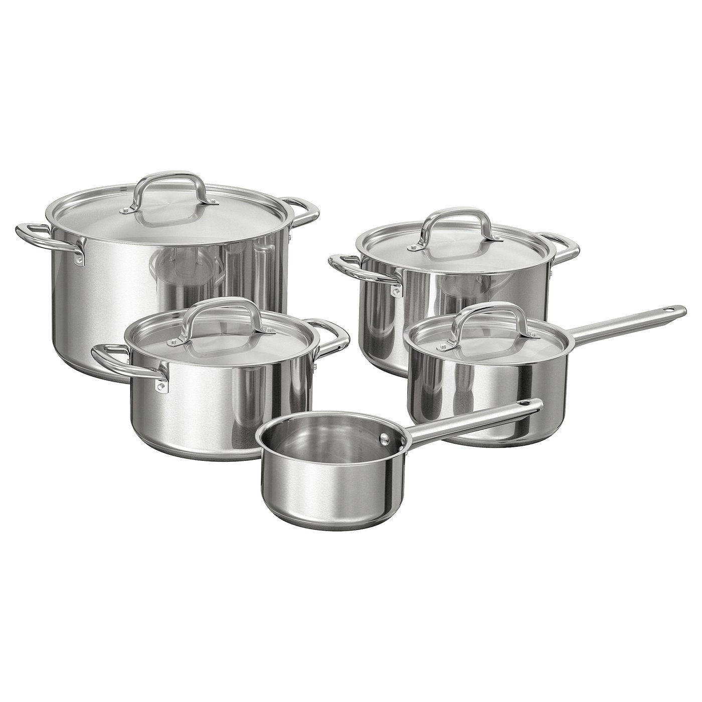 Ikea 365+ 9-Piece Cookware Set - Stainless Steel