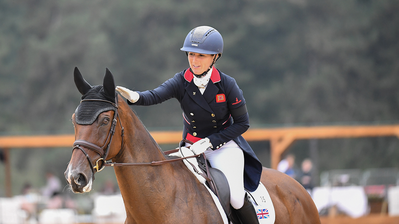 Laura Collett and London 52 in the World eventing championships dressage