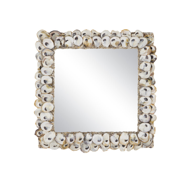Currey &amp;amp; Company Oyster Shell Coastal Accent Mirror | Wayfair