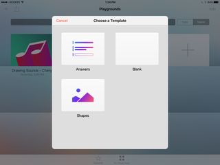 Swift Playgrounds template.