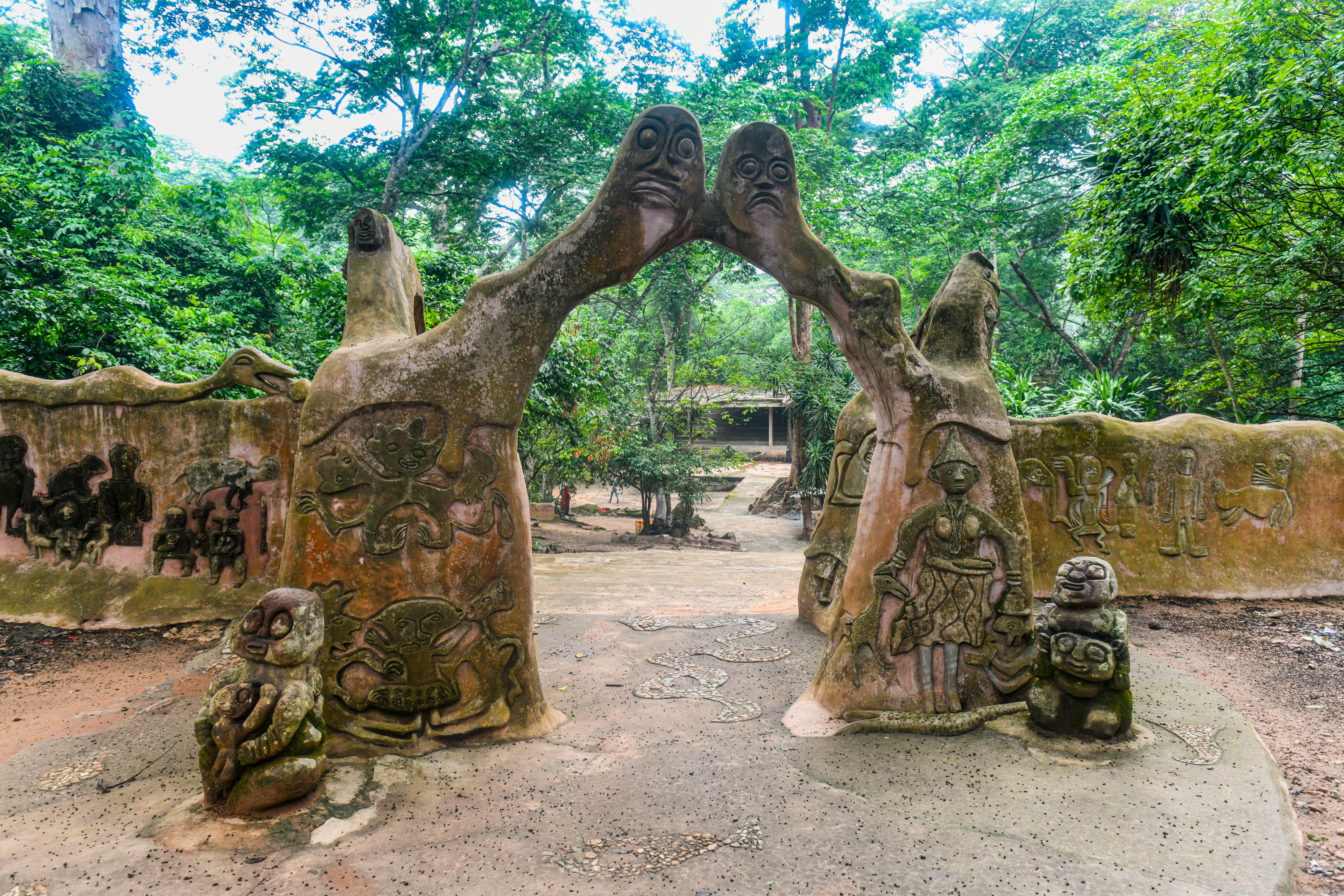 The Osun-Osogbo Sacred Grove in Nigeria.