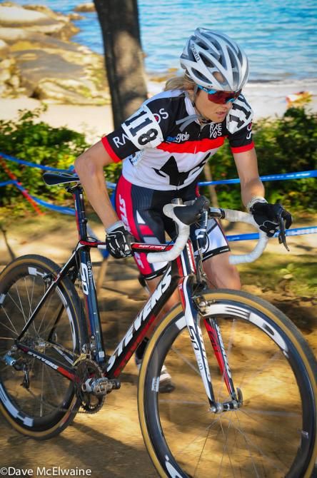 Natasha Elliot (Rare Vos Racing/Stevens) was uncharacteristically absent from the lead groups this weekend