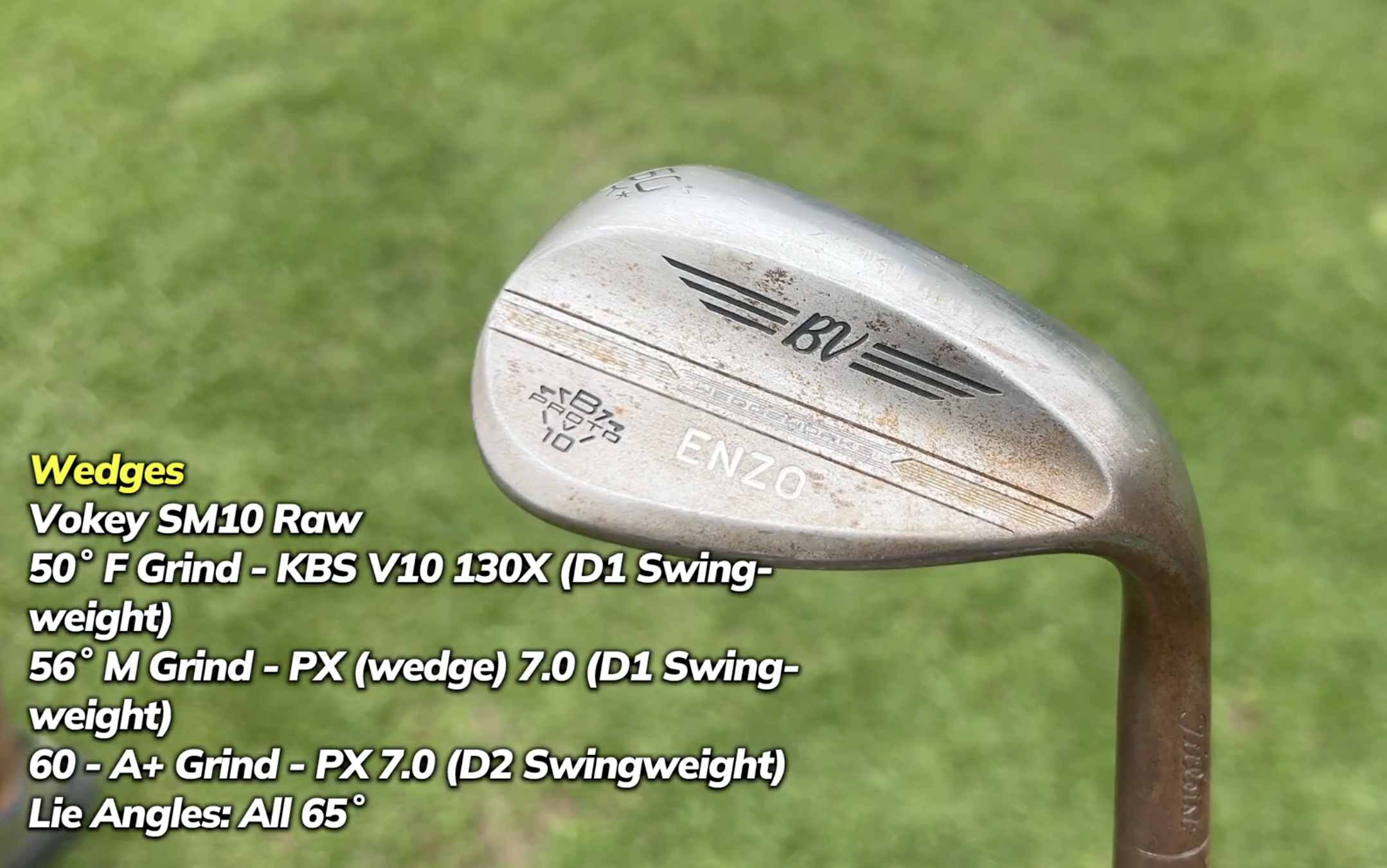 Marco Penge's Titleist Vokey SM10 Raw wedges