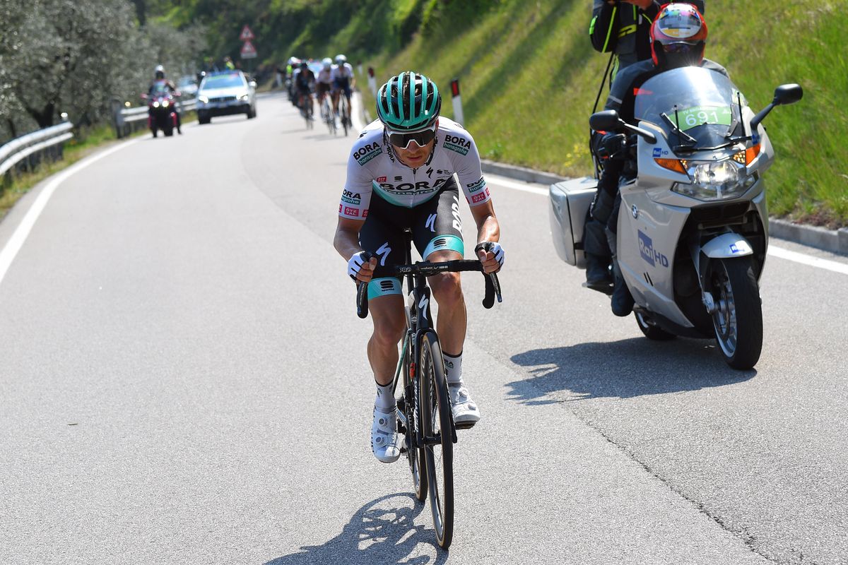Tour of the Alps 2021 45th Edition 5th stage Valle del ChieseIdroland Riva del Garda 1209 km 23042021 Felix Grossschartner AUT Bora Hansgrohe photo Dario BelingheriBettiniPhoto2021