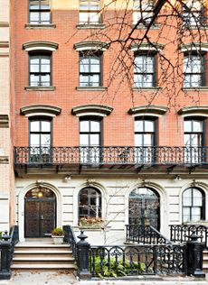 the exterior of mary-kate olsen's stylish new york townhouse