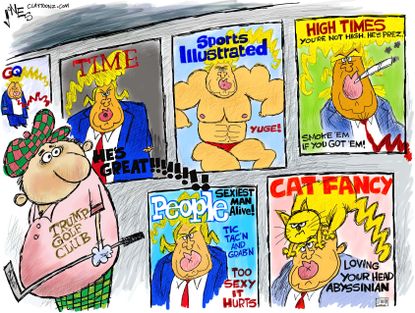 Political cartoon U.S. GOP Donald Trump TIME
