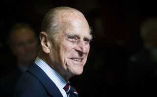 A close up of Prince Philip
