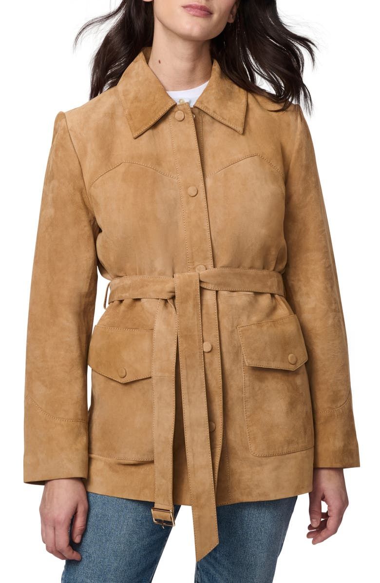 Belted Suede Jacket