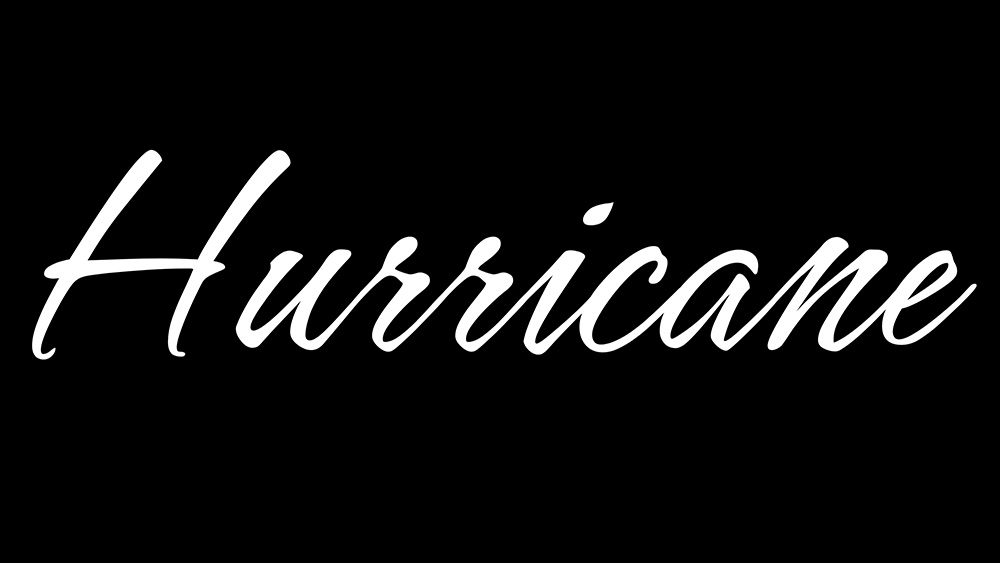 free handwriting font Hurricane