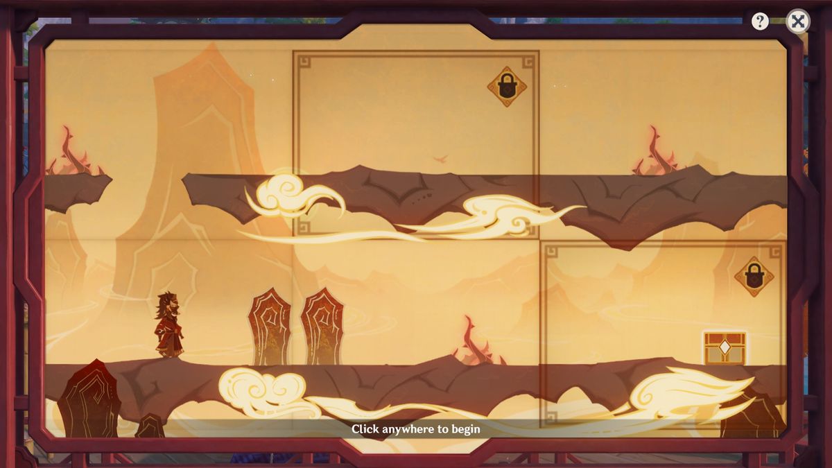 Genshin Impact Paper Theater - Over Mountains scene three