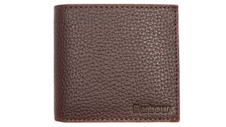 Barbour Grain Billfold Wallet, Dark Brown