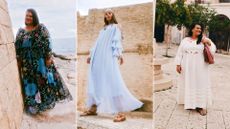 three images from the Rixo x Billie Bhatia collection