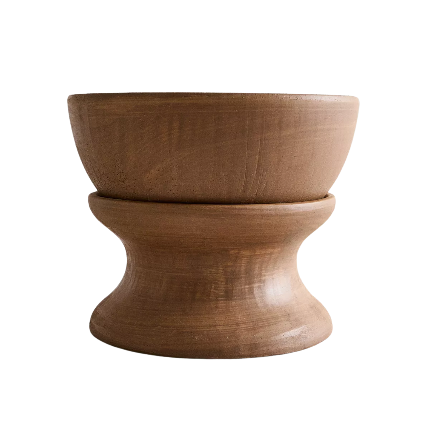 An elevated terracotta planter form Zara Home