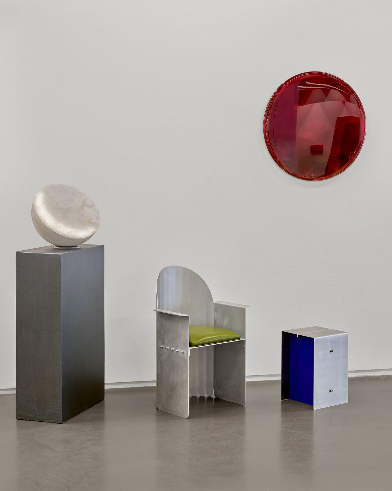 contemporary furniture in art gallery