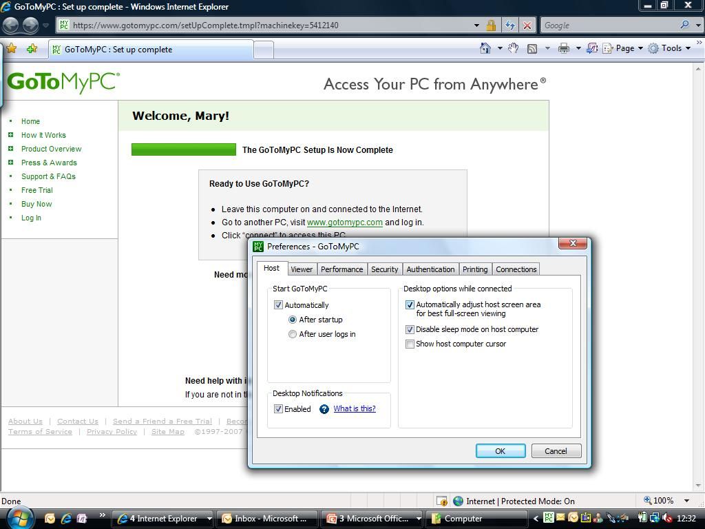 Step 1: Configure your PC for a mobile connection.