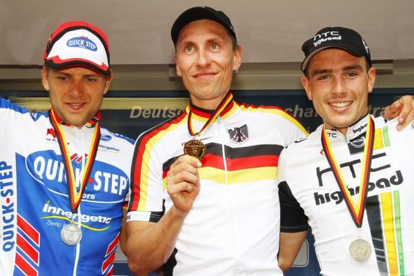 The top three: Gerald Ciolek, Robert Wagner and John Degenkolb