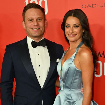 Lea Michele and her husband Zandy Reich arrive for the Time 100 Gala,