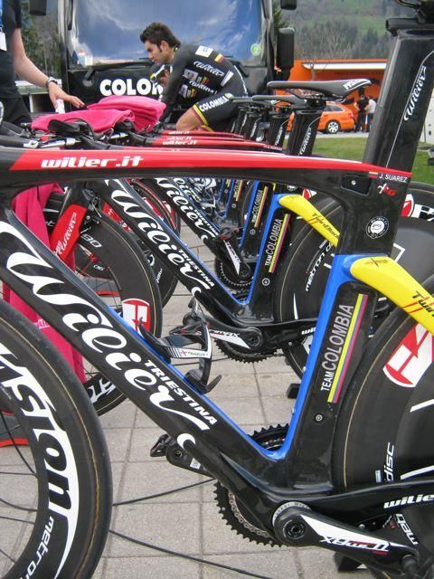 The Wilier Triestina bikes used by Colombia