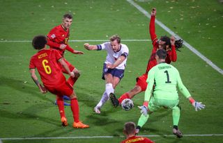 Kane could not breach the Belgian defence