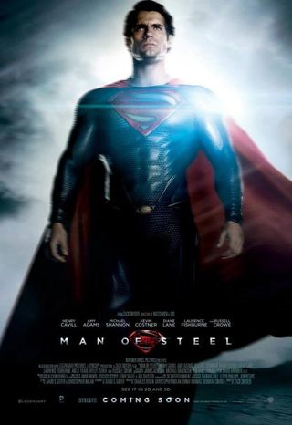 Superman character poster