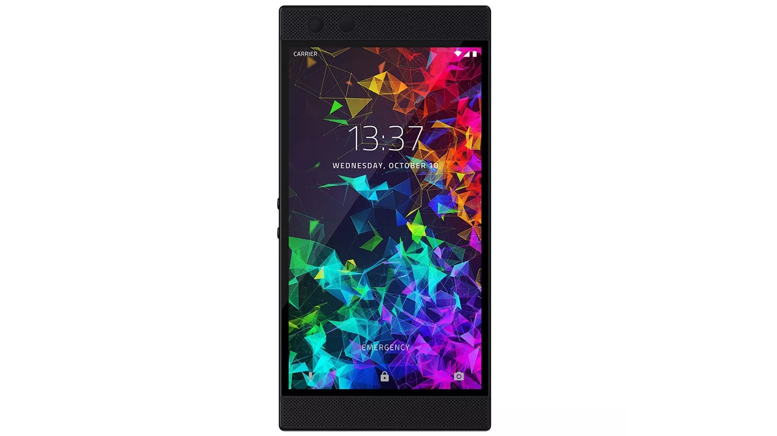 A Razer Phone 2 against a white background