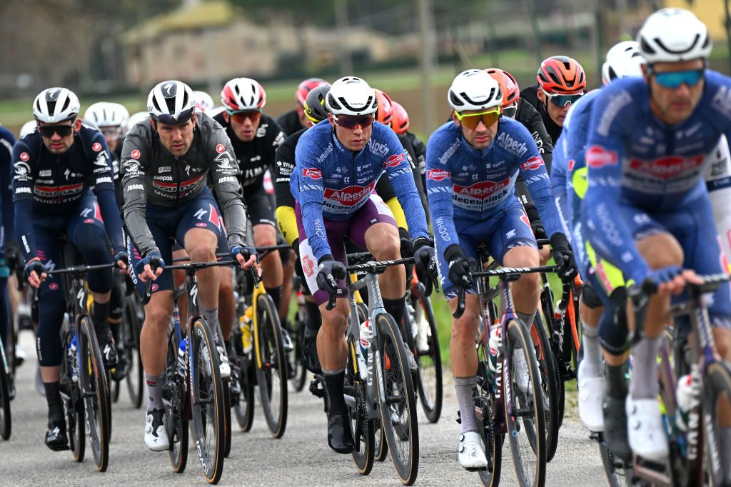 Jasper Philipsen on stage 3 at Tirreno-Adriatico