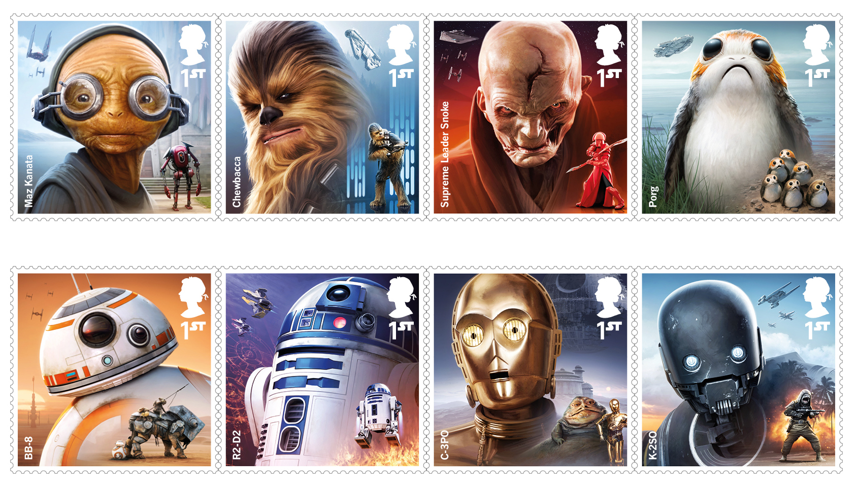 Benin 2017 CTO Star Wars C3PO Han Solo Chewbacca Darth Vader 2v M/S Stamps 