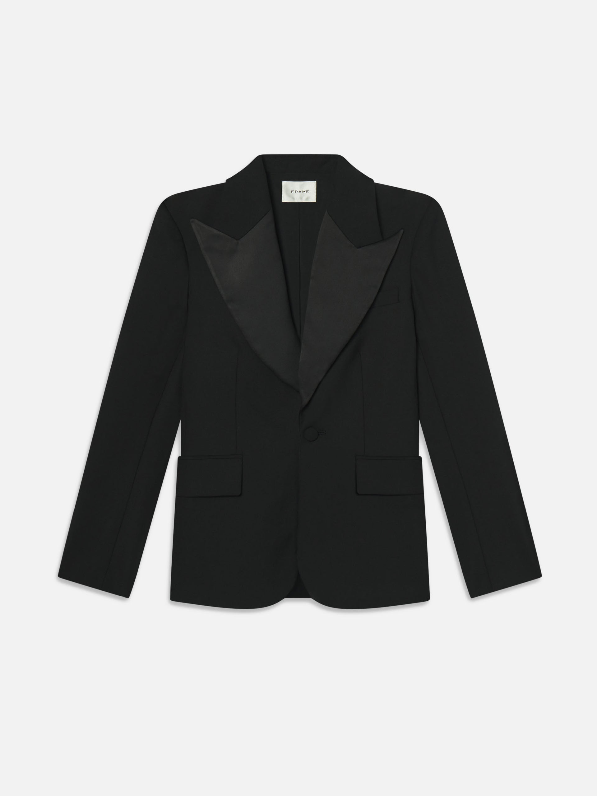 The Peak Lapel Blazer -- Black - Black / 00