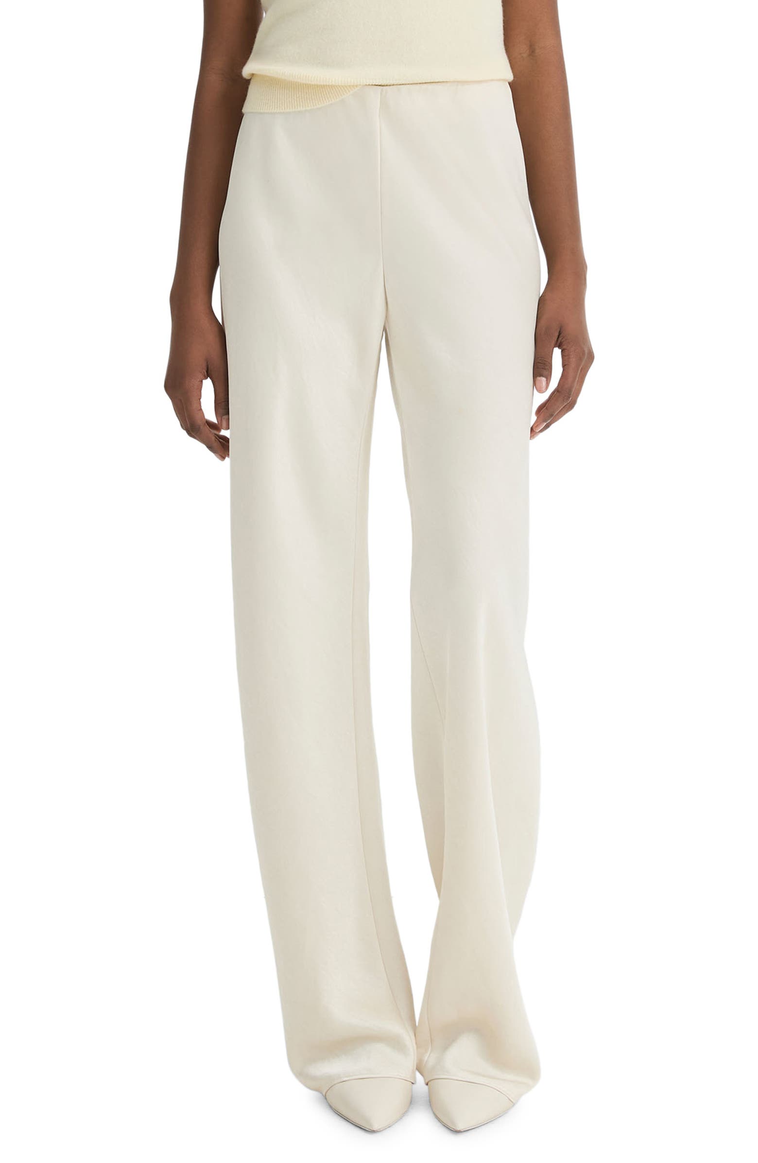 Vince, Fluid High Waist Straight Leg Pants