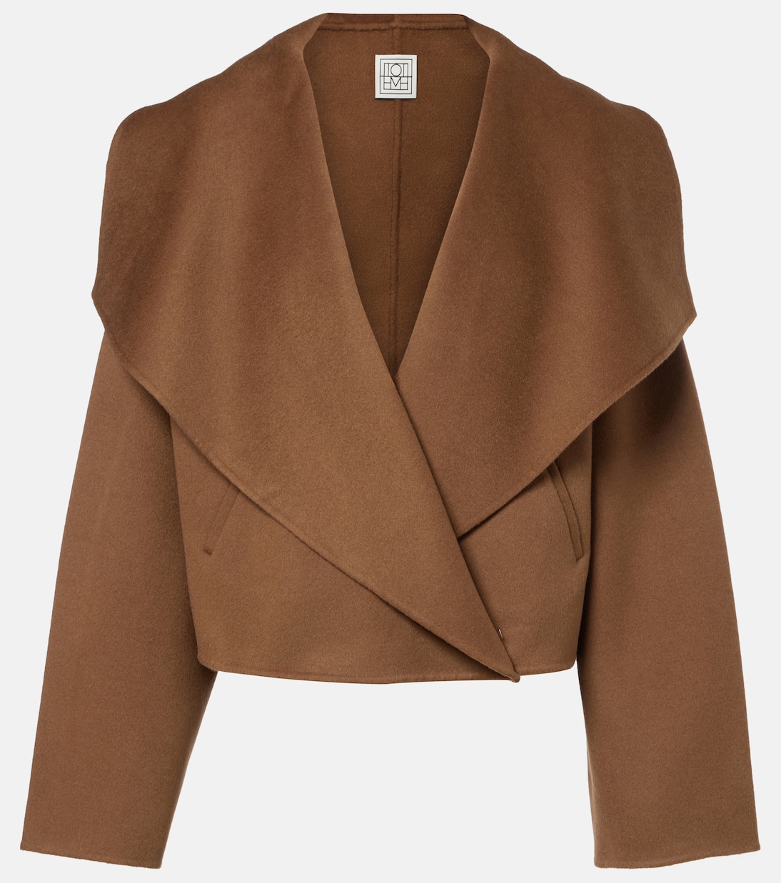 Signature Cropped Wool Doubl&amp;eacute; Jacket
