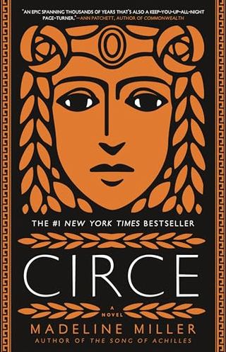 Circe book cover featuring a greek statue like face