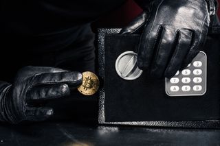 Bitcoin removed from a safe