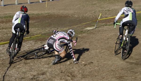 Natasha Elliott washed out on the first turn.