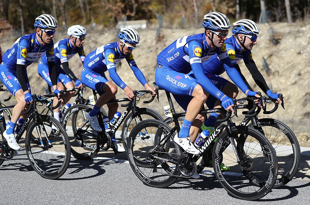 Quick-Step Floors during stage 6 at Paris-Nice
