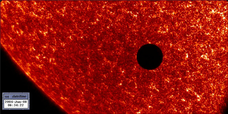 NASA Satellite Image of 2004 Venus Transit