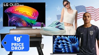 Collage of items on sale for Memorial Day