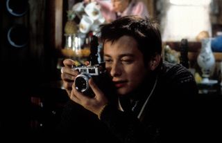 Edward Furlong holding a camera