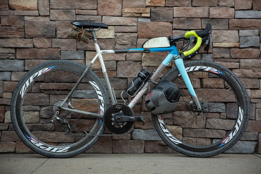 Ashton Lambie won the DK100 aboard a custom frame from Speedvagen