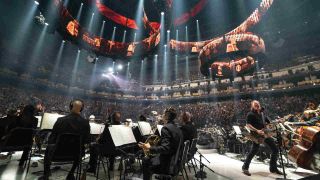 Metallica performing with the San Francisco Symphony during the S&M2 shows in 2019
