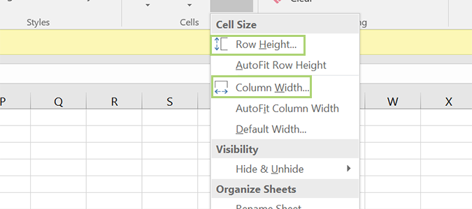 How To Resize Columns Or Rows With Precision In Excel Laptop Mag