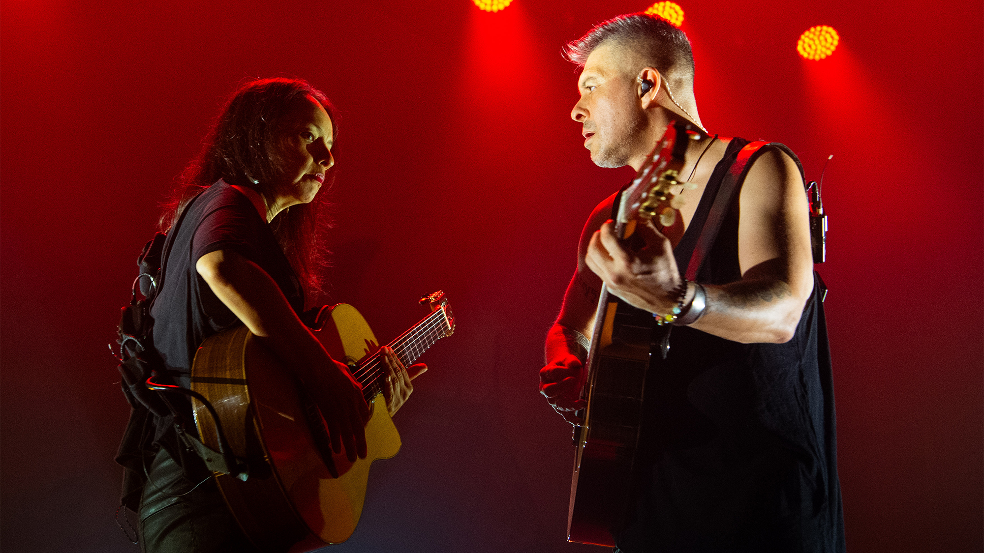 Gabriela Quintero and Rodrigo S&amp;aacute;nchez of Rodrigo y Gabriela perform at KOKO on June 24, 2024 in London, England.
