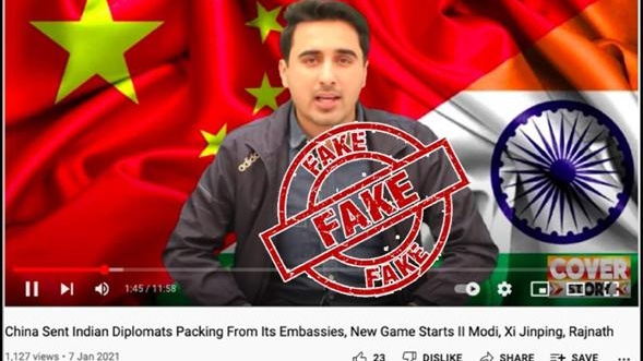 One of the YT channels blocked by India for fake news.