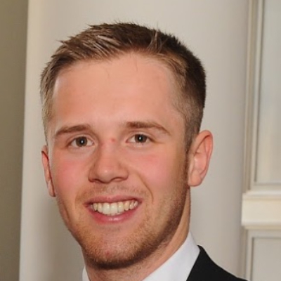 male with short blond hair